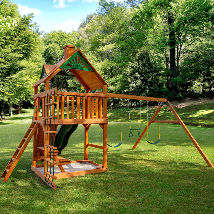 Gorilla Playsets Chateau Swing Set & Reviews Wayfair